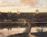 Levitan, Isaak The noiseless closter painting